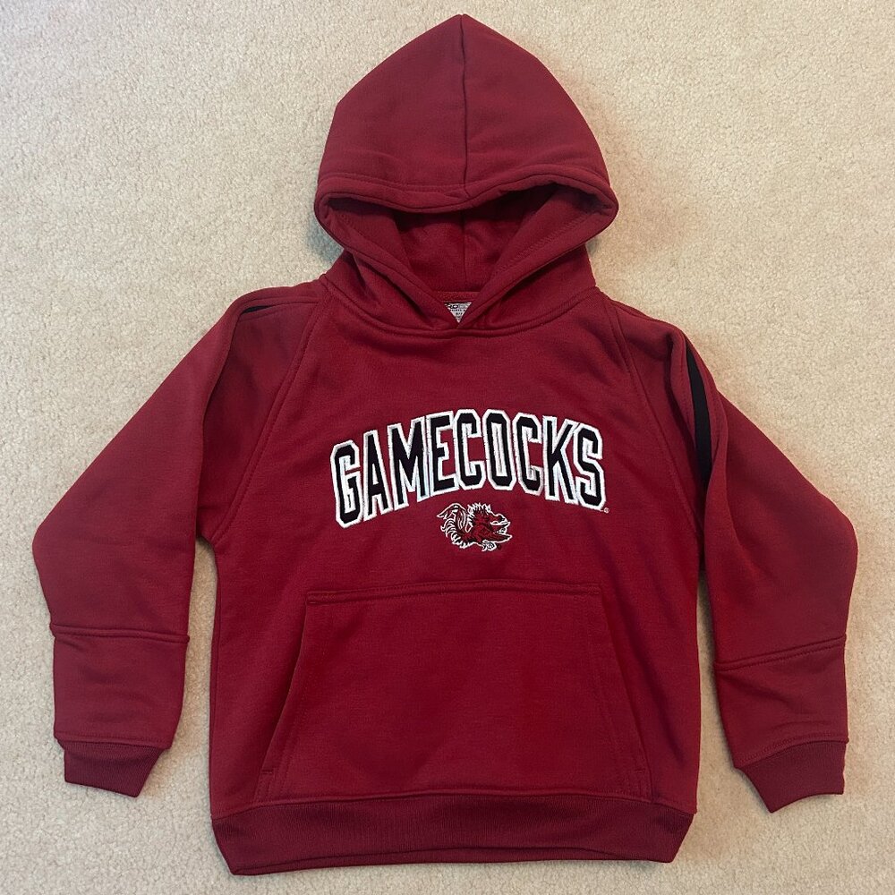 NWT Officially Licensed Pro Edge Gamecocks Hoodie, Unisex Youth  6-7, Garnet